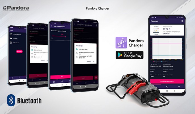 Мобильное приложение Pandora Charger 2